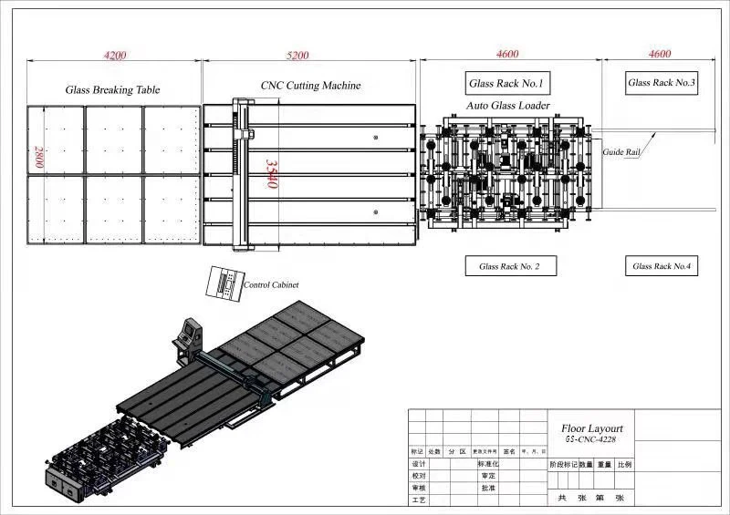 CNC Automatic Glass Cutting Machine Glass Cutting Line